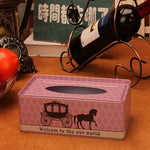 European iron holder tissue box