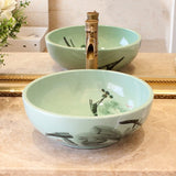 Ceramic wash basin single basin