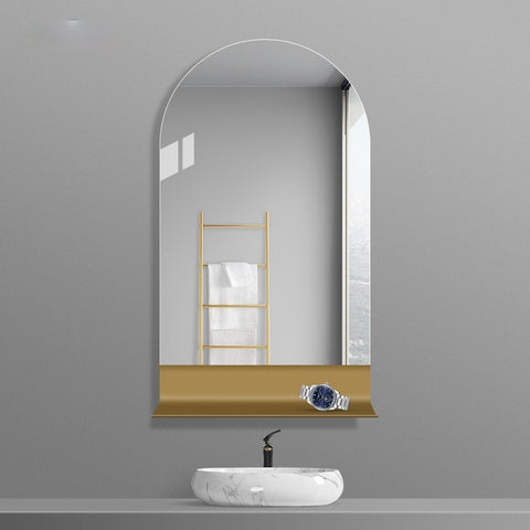 Wash Basin Dressing Mirror with Shelf Decorative